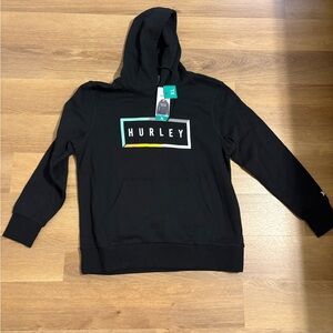 Hurley Black Pullover Sweater with Minimalist Logo